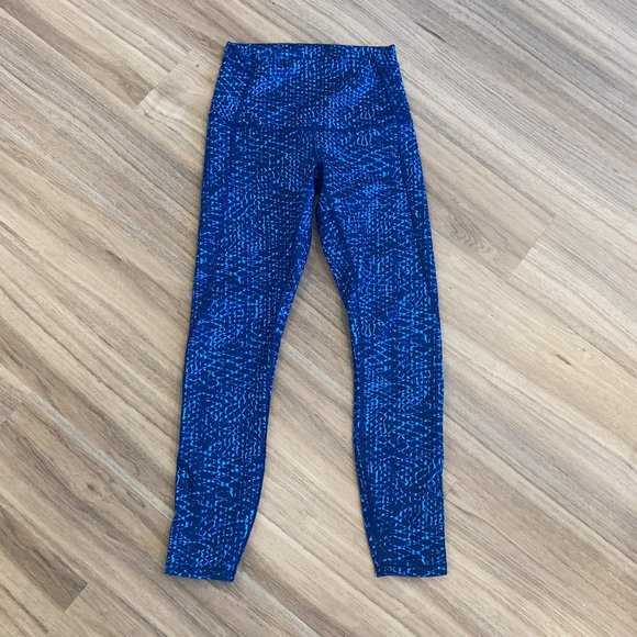 lululemon athletica Pants - Blue Patterned Lululemon leggings